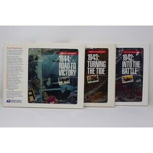 USPS World War II Remembered Stamp Books [Hardcover] 1942 1943 1944